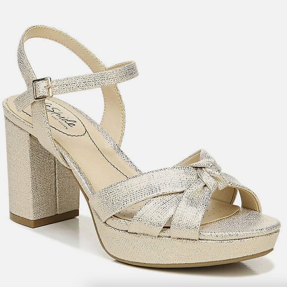 LIFESTRIDE Lucky Womens Knot-Front Slingback Sandals - Picture 1 of 7
